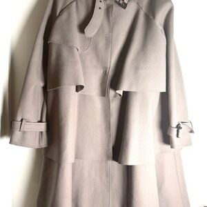 Vintage Alberta Ferretti Wool Cape Coat | Old Money Italian Designer Jacket